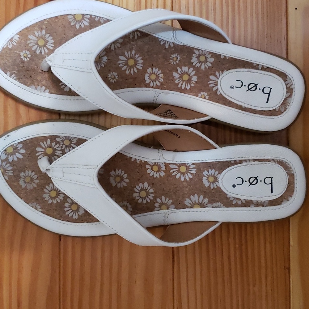 White Thong Sandals